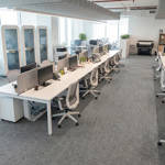 british carpet mills hurricane 5 carpet tiles in office workspace