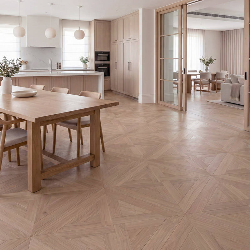 RP Chelsea Square Elegant Wave Cask 16 Dinning Parquetry Wood Flooring
