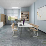 british carpet mills tornado 4 carpet tiles in meeting room