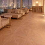 RP Chelsea Square Elegant Wave Cinnamon 21 Cafe Sittingarea Parquetry Wood Flooring