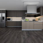 gerbur ultra raven oak laminate flooring in kitchen