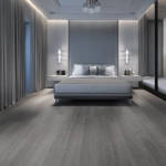 QS Balance Silk Oak Dark Grey Vinyl Click Bedroom