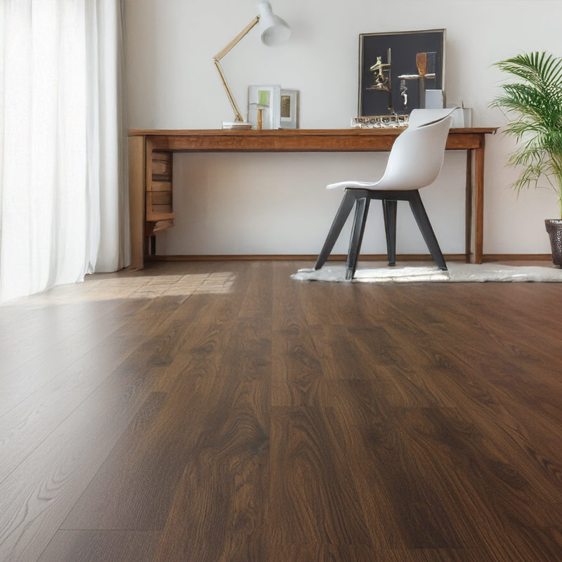 gerbur aqua click rosewood vinyl click flooring in home office