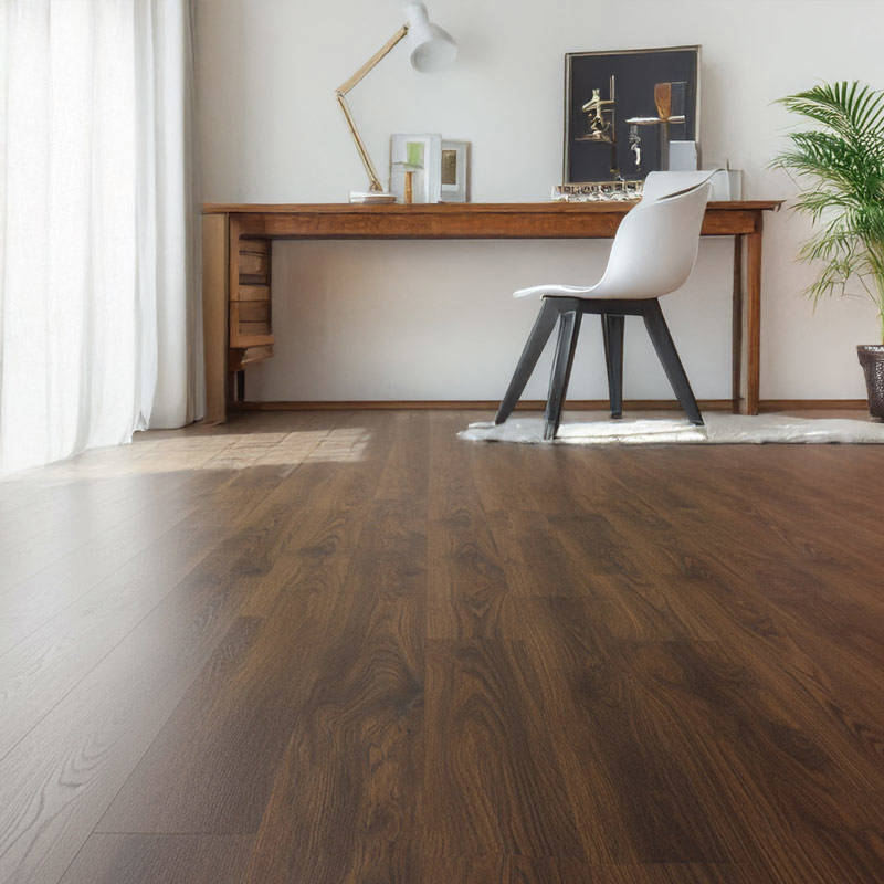 gerbur aqua click rosewood vinyl click flooring in home office