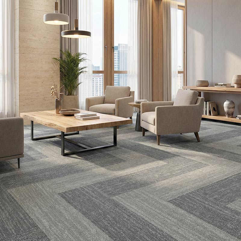 british carpet mills autumn blue and grey carpet in lobby
