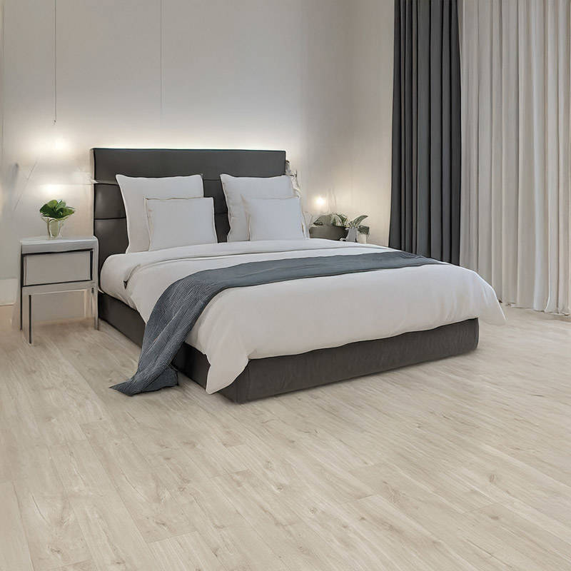 QS Balance Canyon Oak Beige Vinyl Click Bedroom Interior