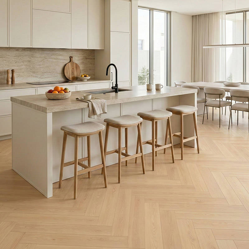 RP Boa Hybrid Herringbone Butterscotch 19 Engineered Wood Flooring Kitchen Engineered Wood Flooring