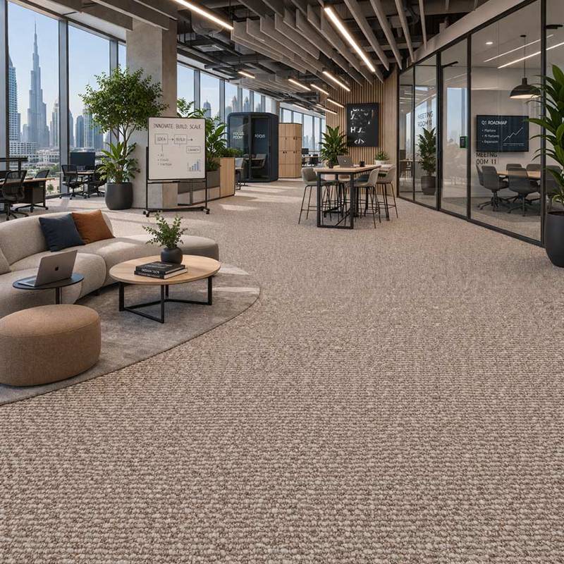 Wall To Wall Carpet For Office Collaboration Hub In Dubai CRP BLT ACE 02
