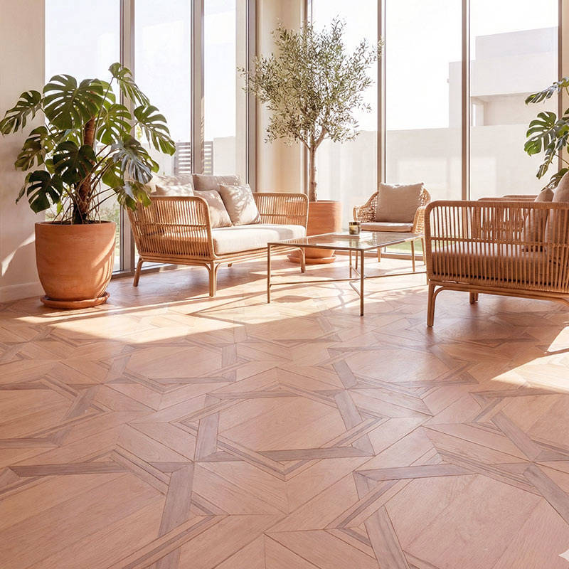 RP Chelsea Square Linear Vogue Cinnamon 21 Lounge Parquetry Wood Flooring