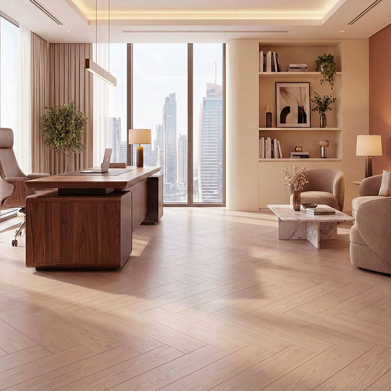 RP Herringbone Cedarstone 11 Engineered Wood Flooring Office