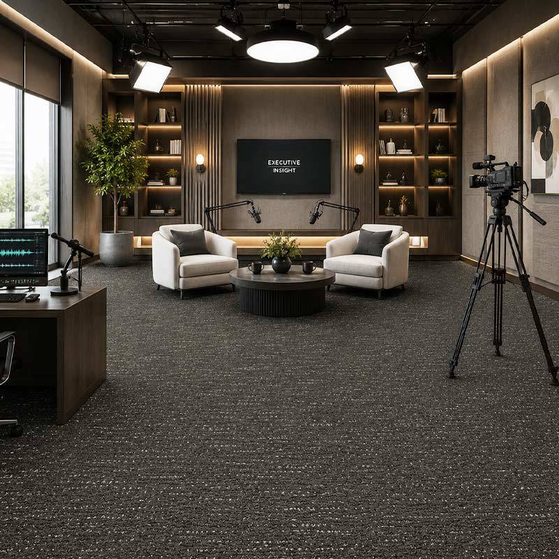 Wall To Wall Carpet Standard Carpet Branson CRP STDCRP BRNS 05 Podcast Studio