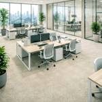 duchesse deluxe 2 wall to wall carpet in office workspace