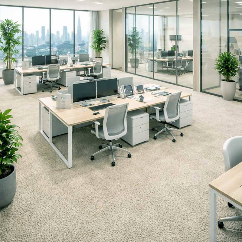 duchesse deluxe 2 wall to wall carpet in office workspace