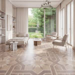 RP Chelsea Square Art Mosaic Sandcastle 10 Modern Living Room
