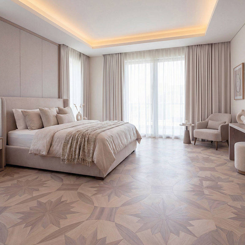 RP Chelsea Square Magnificence Ivory 06 Bedroom Parquetry Wood Flooring