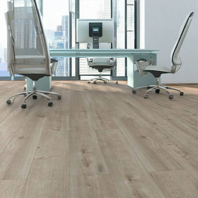 gerbur ultra mountain grey oak laminate flooring in skyscraper office