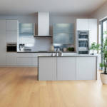 RP Windsor Classic Butterscoth 19 Engineered Wood Flooring Open Kitchen