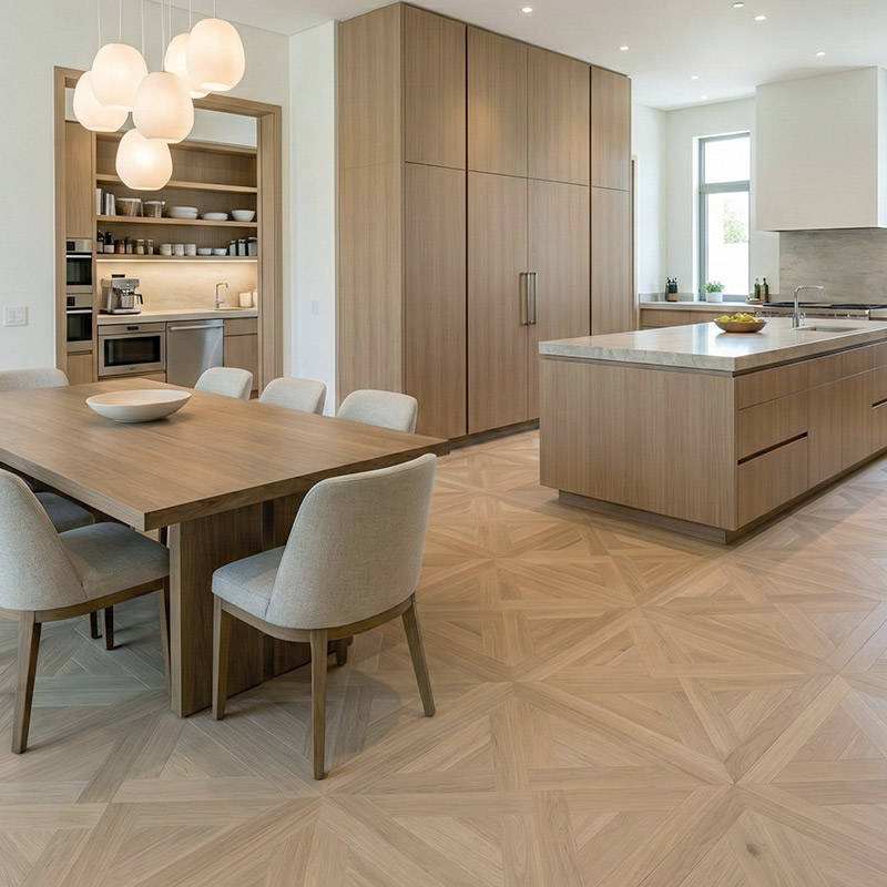RP Chelsea Square Elegant Wave Tawny 15 Parquetry Wood Flooring Kitchen Dinning