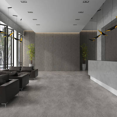 mars padua t96 sheet vinyl flooring in hotel reception area