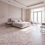 RP Chelsea Square Art Mosaic Ivory 06 Bedroom
