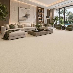 Amaryllis Carpet Tiles CRP BLT AMRS 01 Modern Villa Living Room With Garden View