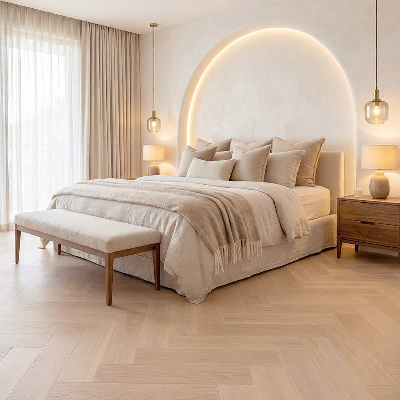 RP Boa Hybrid Herringbone Honeycomb 13 Engineered Wood Flooring Bedroom Engineered Wood Flooring