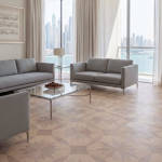 RP Chelsea Square Magnificence Dove 14 Apartment Livingroom Parquetry Wood Flooring