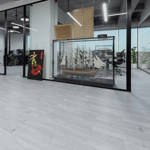 Classic Gray Oak Vinyl Click Herringbone Office