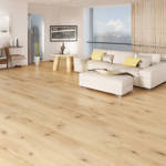 gerbur prime camel oak beige laminate flooring in lounge