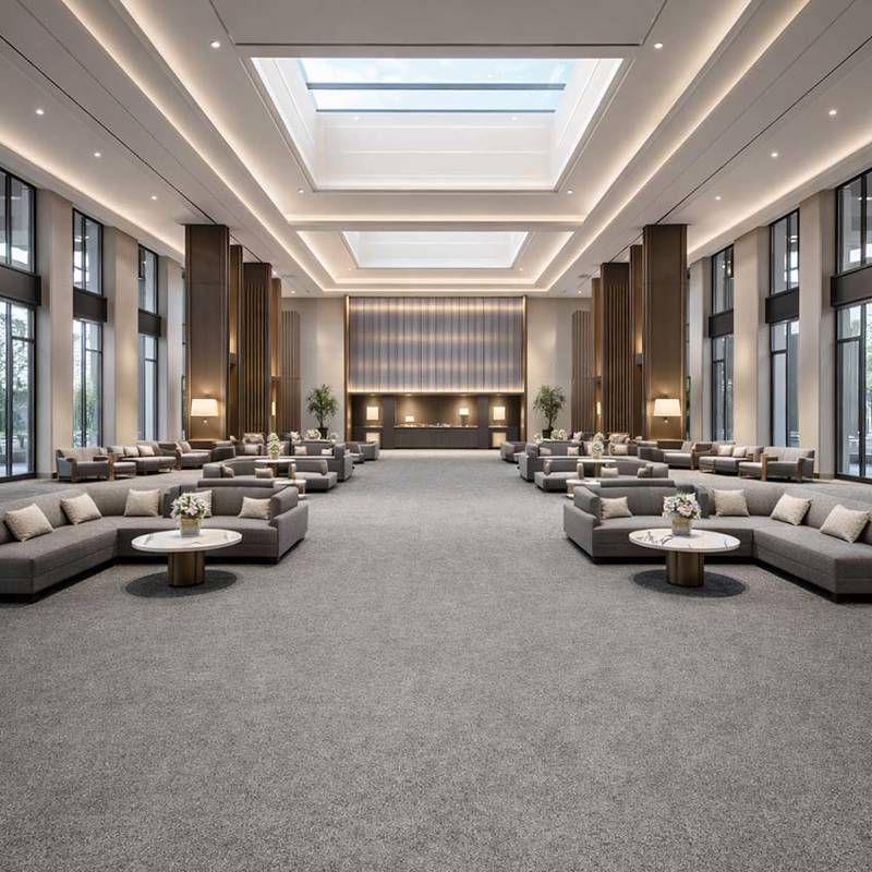 Wall To Wall Carpet Tiles Balta Lily CRP BLT LIL 08 Hotel Main Lobby Seating Atrium
