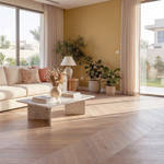 RP Chevron New England 17 Engineered Wood Flooring Waiting Livingroom