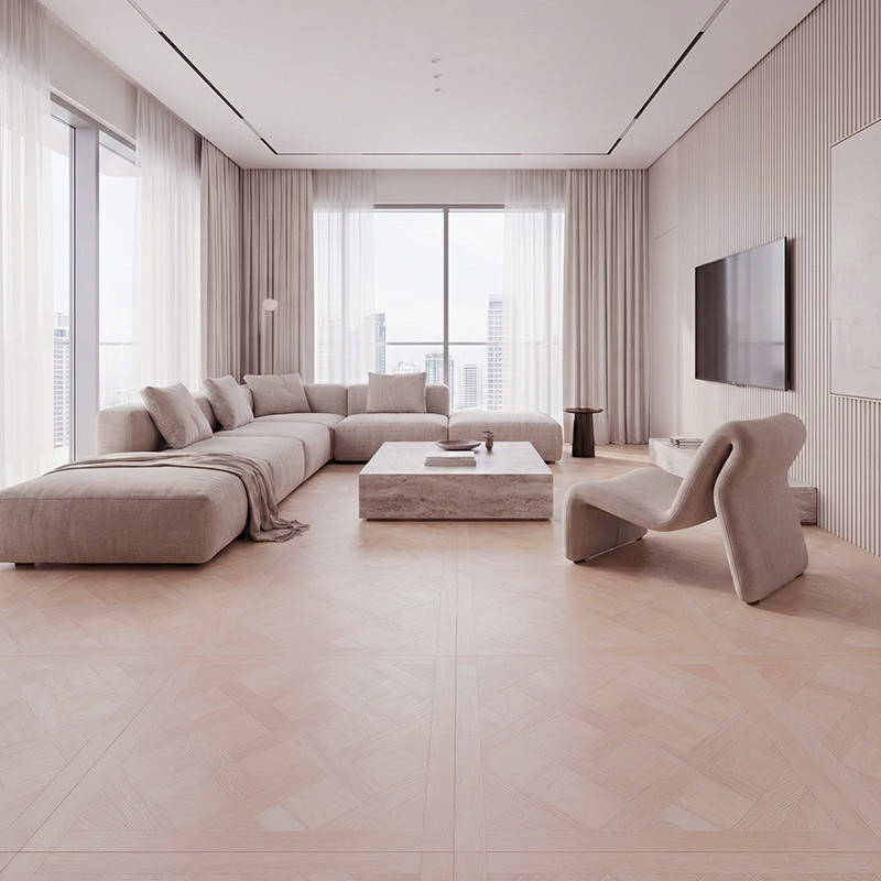 RP Chelsea Square Versailles Tundra Parquetry Wood Flooring Livingroom