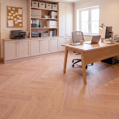 RP Boa Hybrid Herringbone Cinnamon 21 Engineered Wood Flooring Home Office Flooring