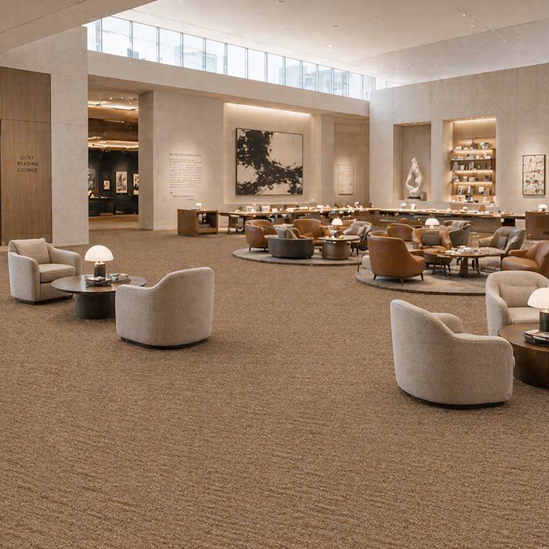 Wall To Wall Carpet Tiles Balta Marilyn CRB BLT MRLN 04 Cultural Arts Museum Quiet Reading Lounge