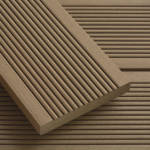 sahara brown smart decking board with grooves