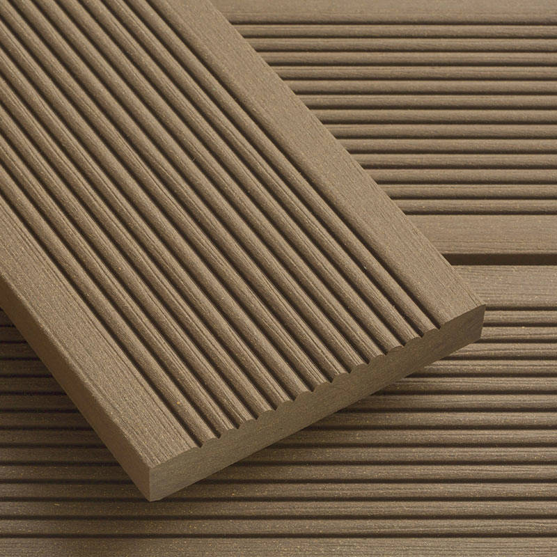 sahara brown smart decking board with grooves
