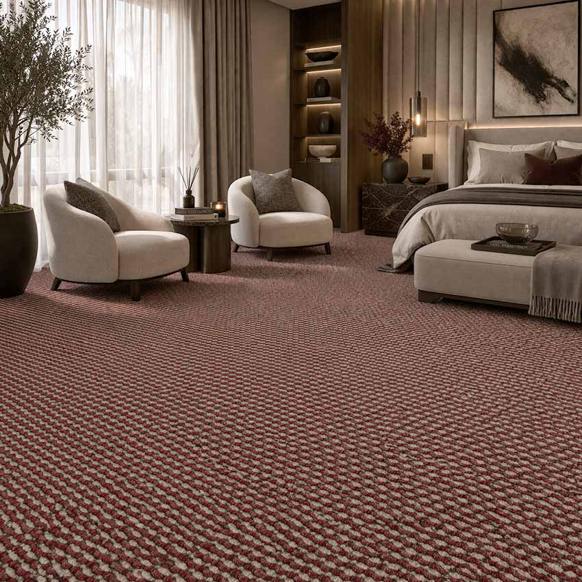 Wall To Wall Carpet Luxurious Modern Bedroom Sitting Area CRP BLT ACE 07