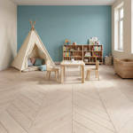 royal parquet chevron classic nordic driftwood parquet flooring in kids play room