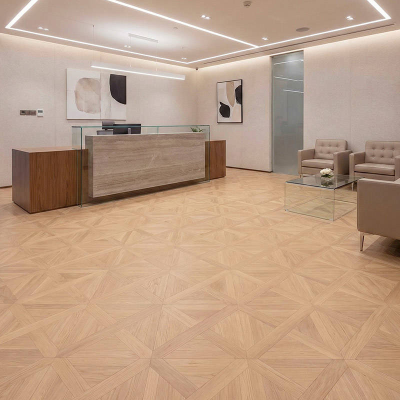 RP Chelsea Square Lush Square Butterscotch 19 Reception Parquetry Wood Flooring