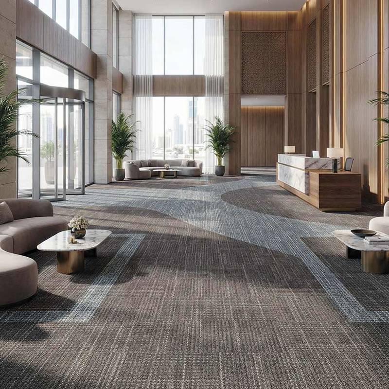 british carpet mills casini 546 carpet tiles in hotel