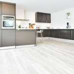 gerbur aqua click silver spruce vinyl click flooring in kitchen