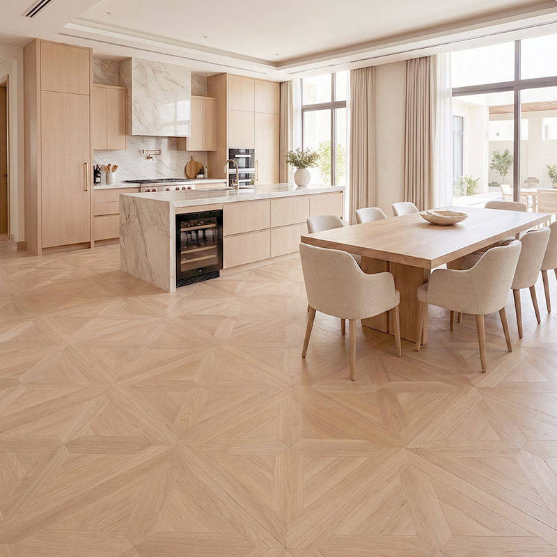 RP Chelsea Square Gilded Lines Heather 12 Kitchen Dinningroom Parquetry Wood Flooring