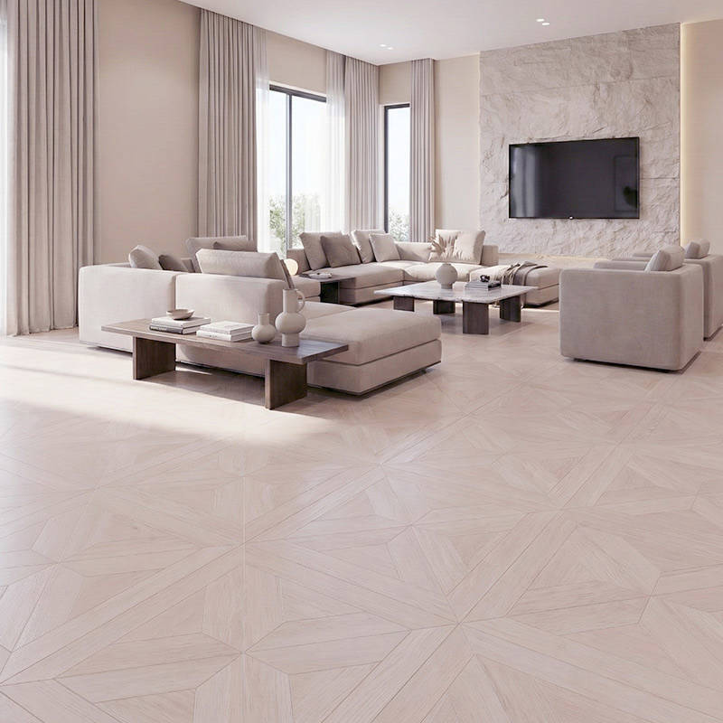 RP Chelsea Square Gilded Lines Ivory 06 Livingroom Parquetry Wood Flooring