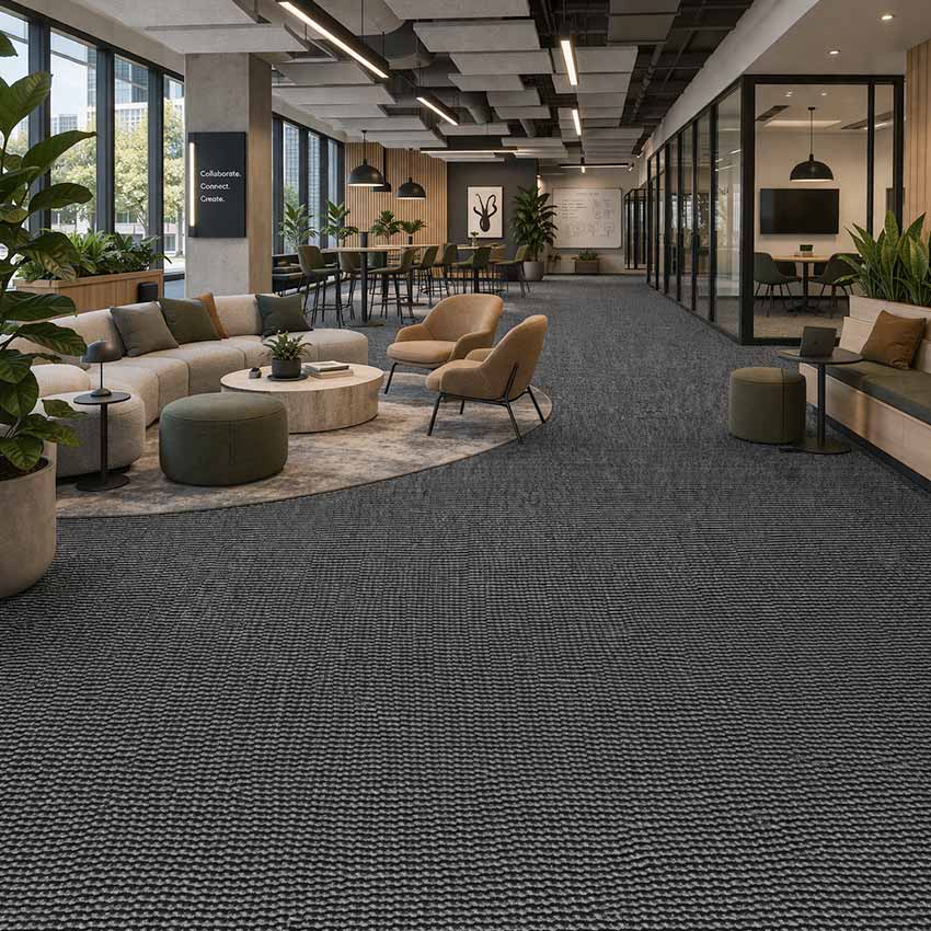 Wall To Wall Carpet Office Lounge With Collaborative Space CRP BLT ACE 06