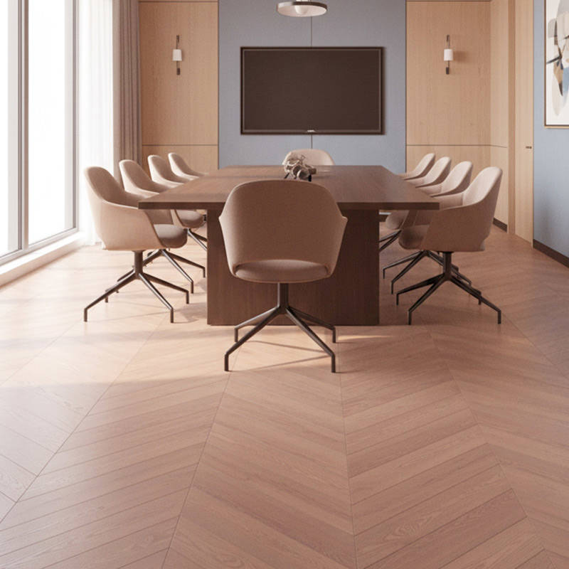 RP Chevron Cinnamon 21 Engineered Wood Flooring Boardroom