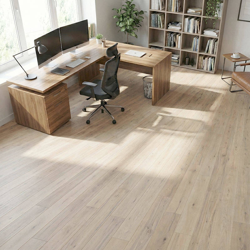 SH Cotton White Engineered Elegance Wood Flooring Offic
