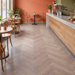RP Herringbone New England 17 Engineered Wood Flooring Coffee Shop
