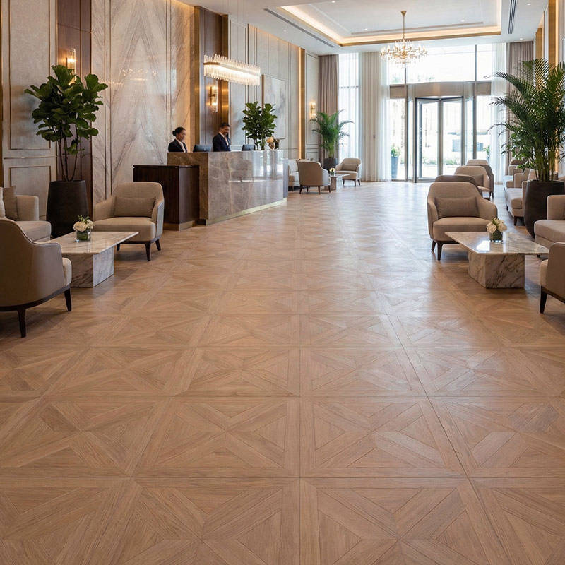 RP Chelsea Square Gilded Lines New England 17 Hotel Reception Parquetry Wood Flooring