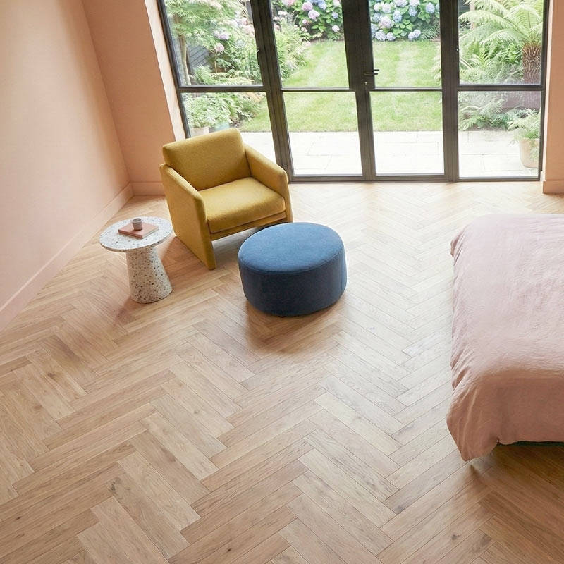 SH Bourbon 05 Engineered Eternal Herringbone Wood Flooring Room