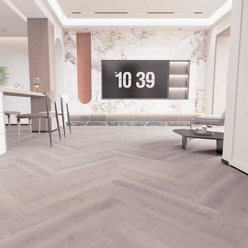 Gerbur Vinyl Click Herrigbone GB SIG HRB 03 Ashen Living Room Vinyl Click Flooring